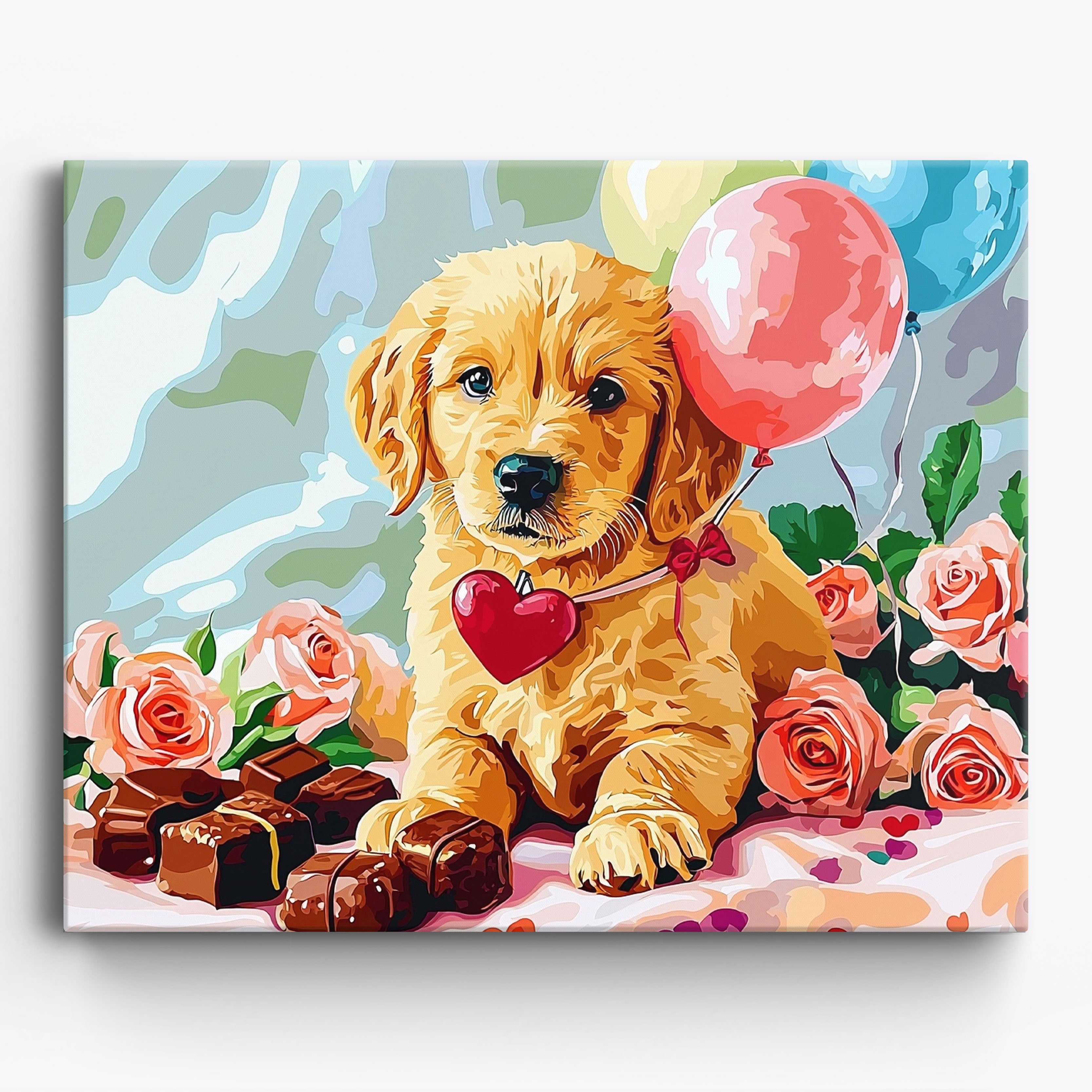 Pup Paradise No Frame / Regular (15.75"x19.7"/40x50cm)