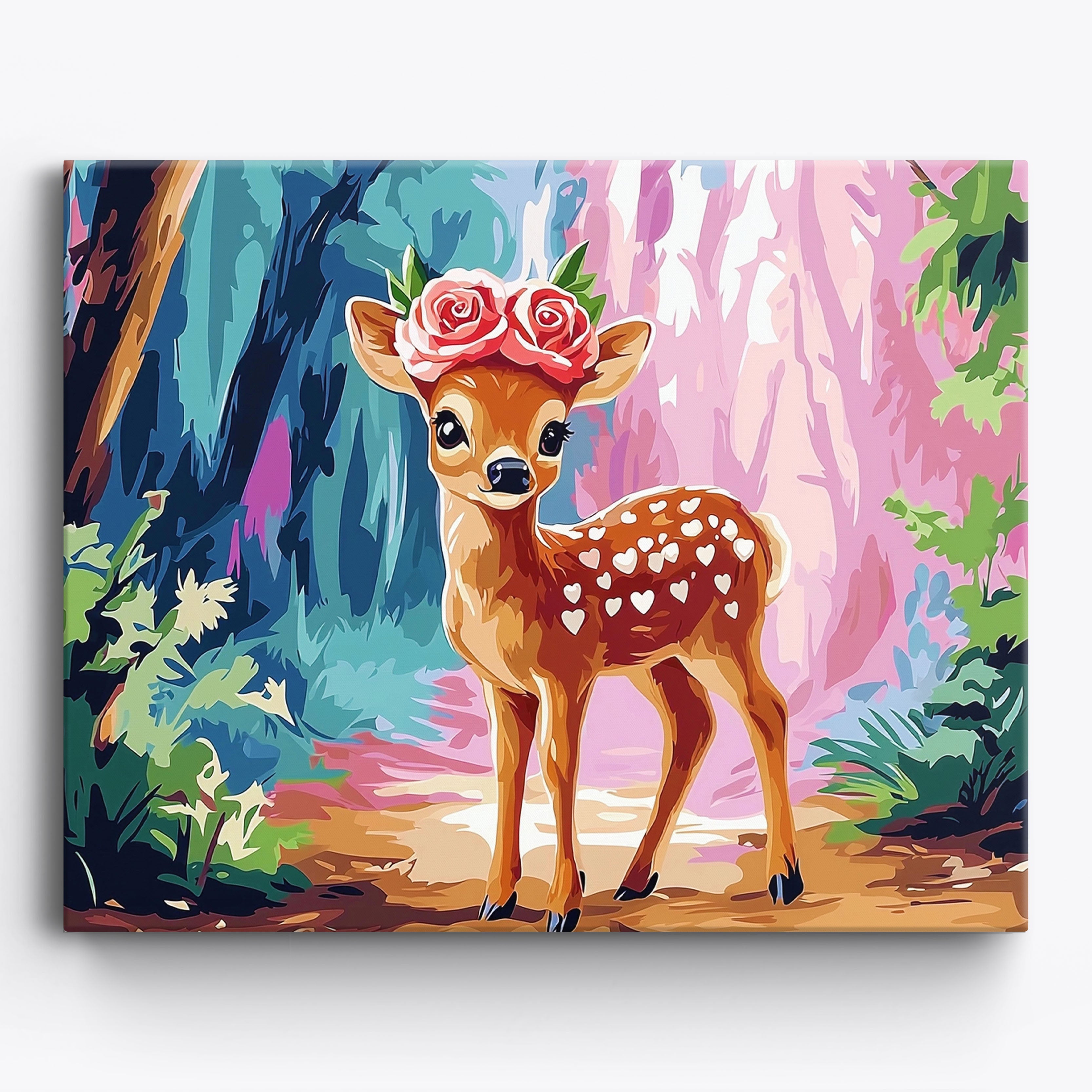 Enchanted Deer No Frame / Regular (15.75"x19.7"/40x50cm)