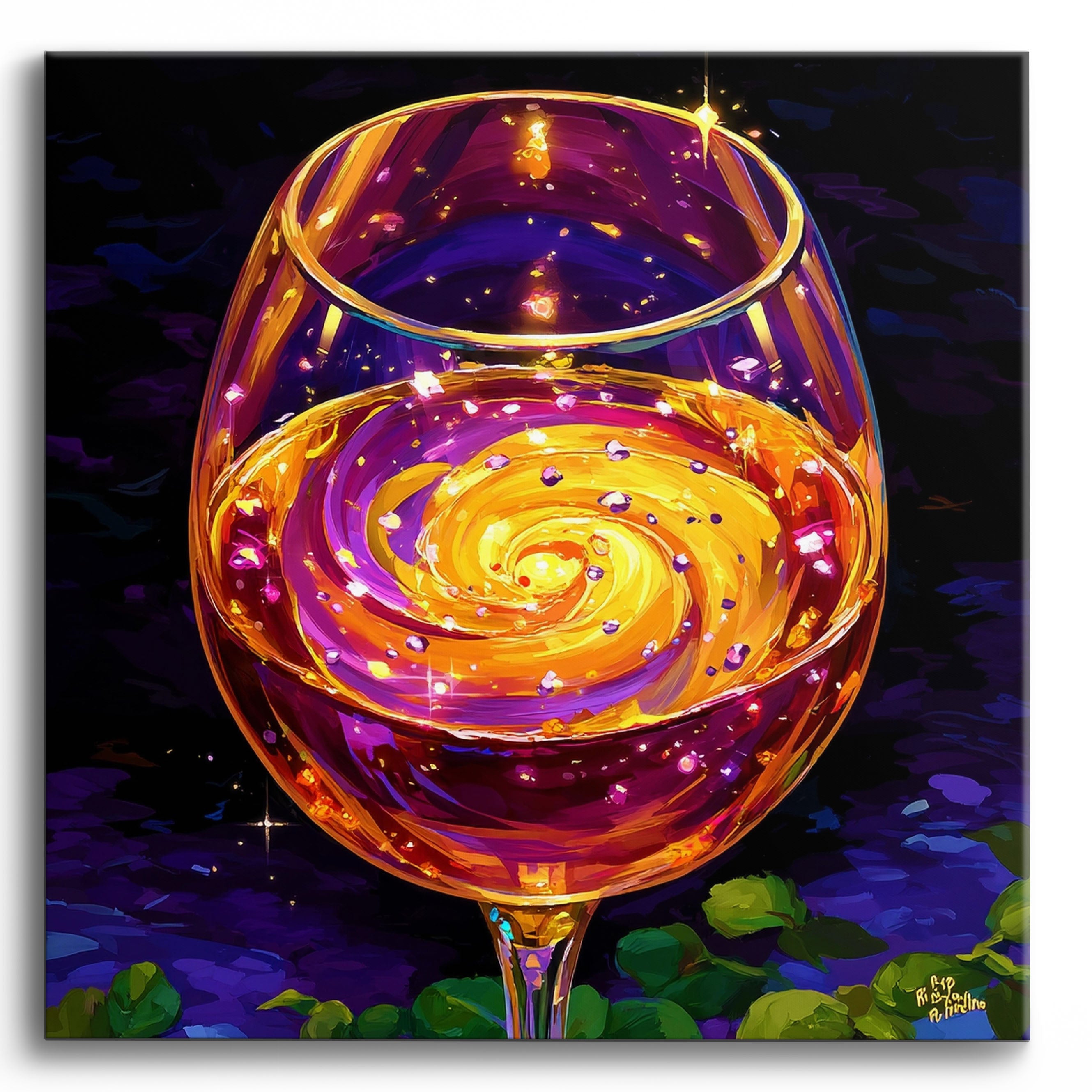 Spiral Wine No Frame / 40x40cm