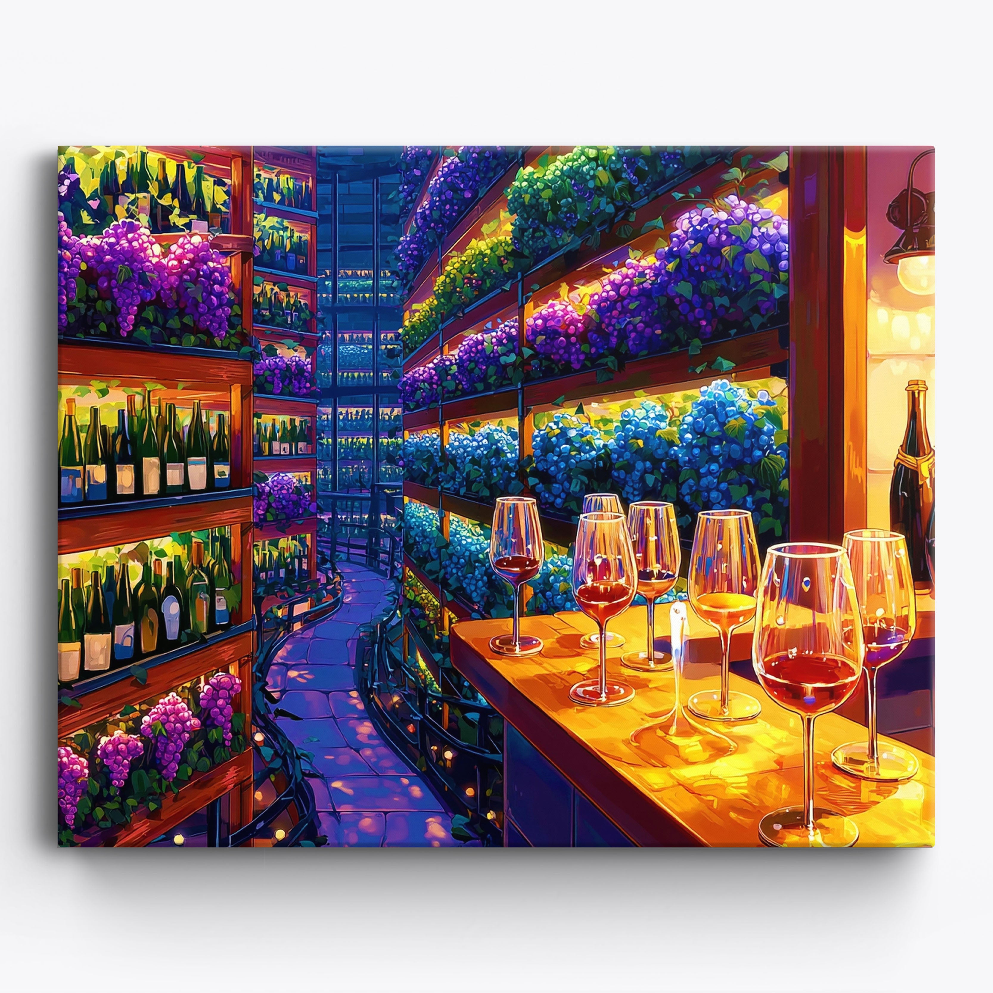 Glowing Grapes No Frame / 50x40cm