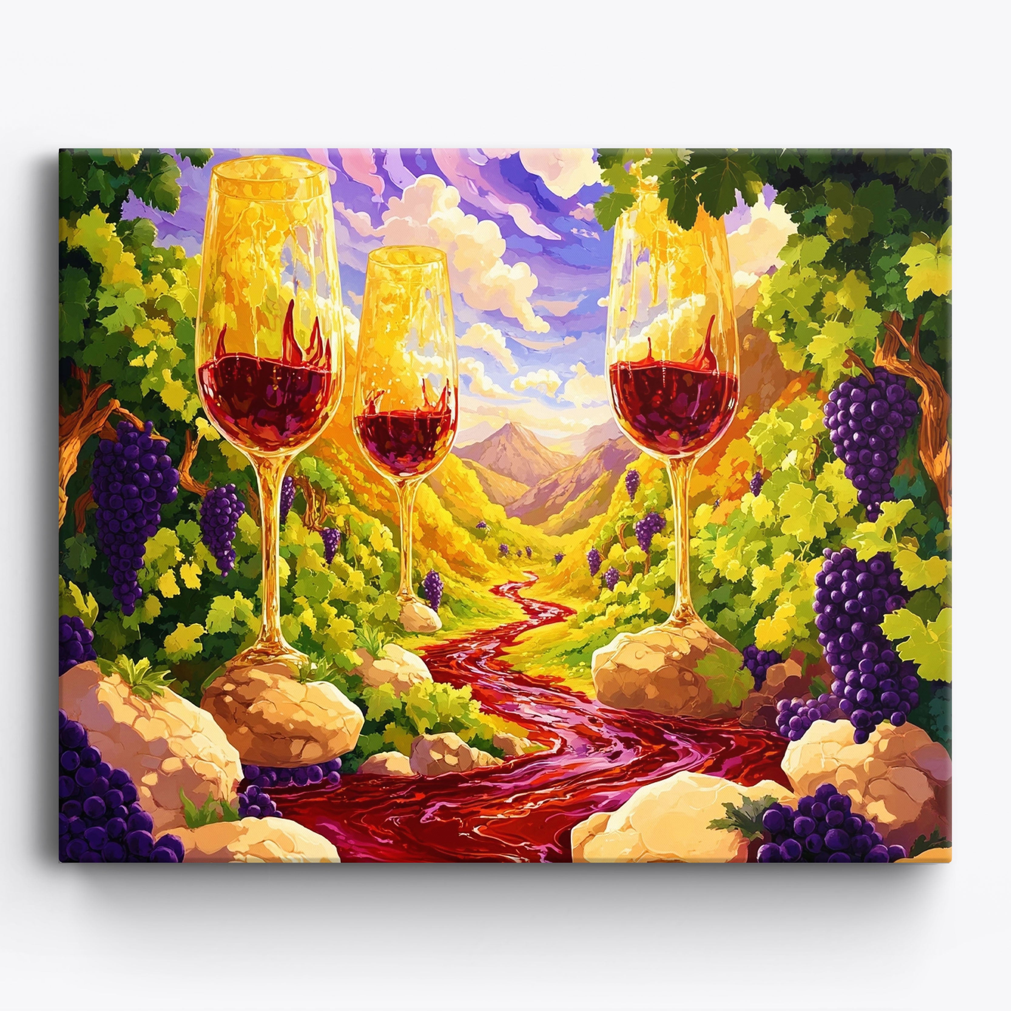 Surreal Wine Landscape No Frame / 50x40cm