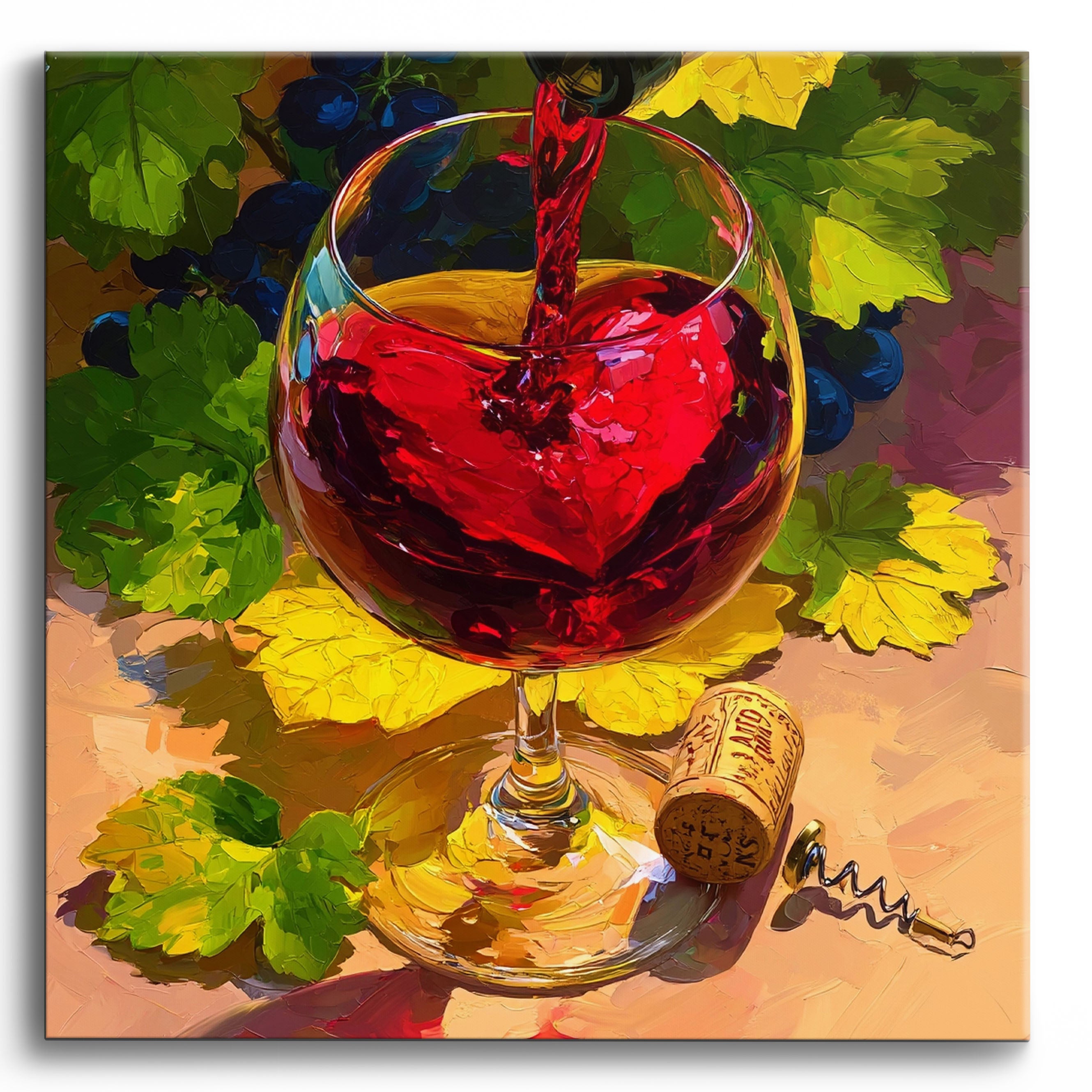 Wine Love No Frame / 40x40cm
