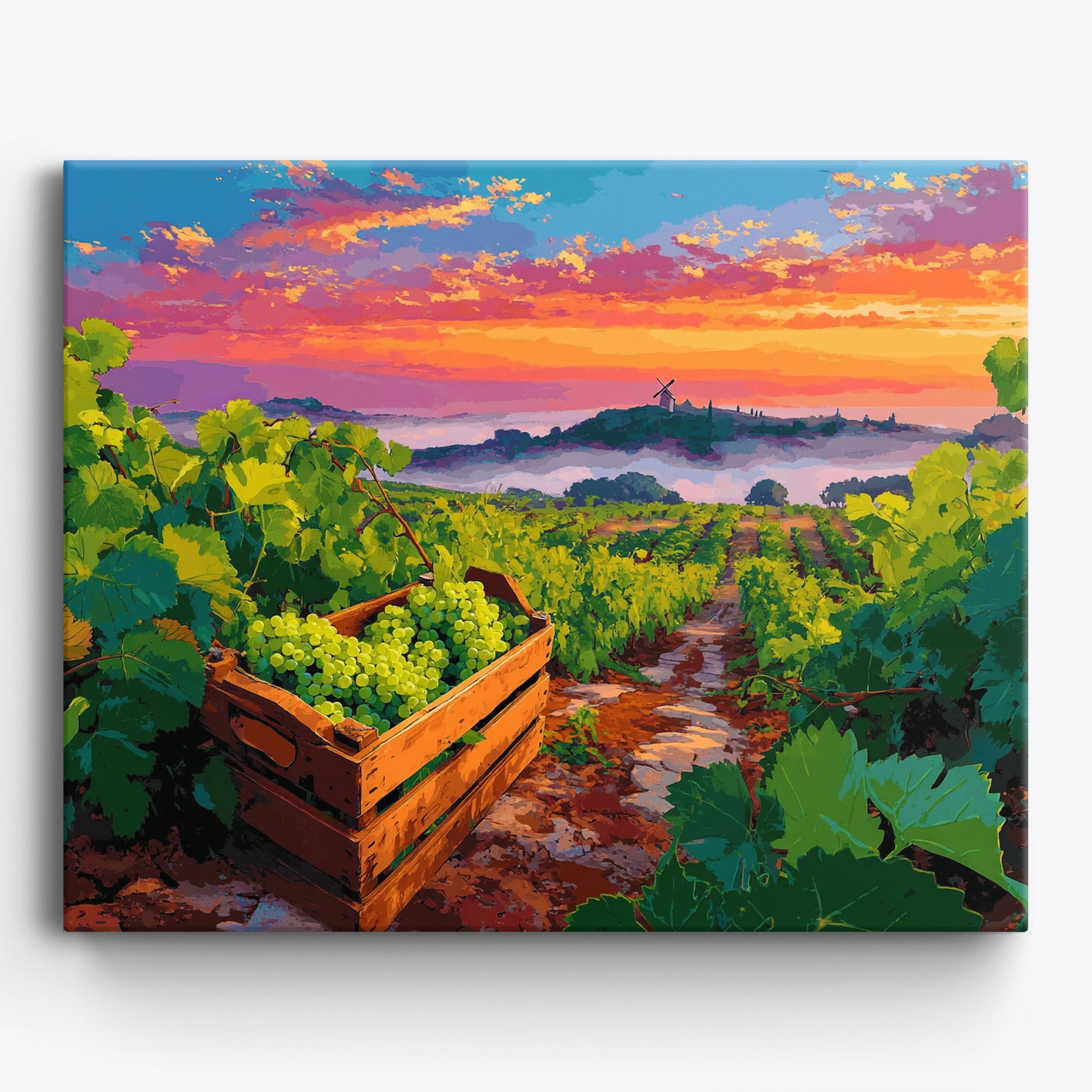 Misty Vineyard No Frame / 50x40cm