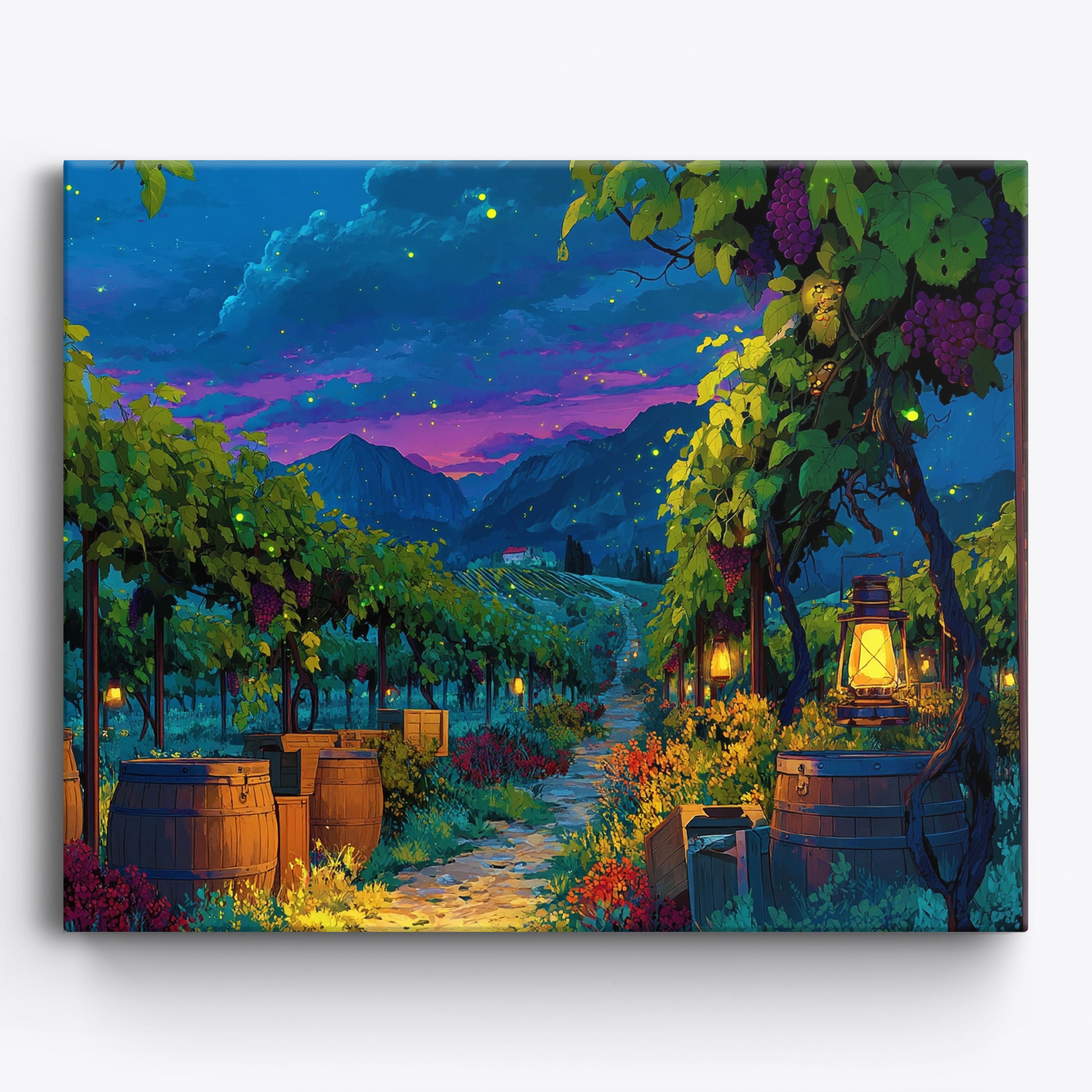 Twilight Vineyard Glow No Frame / 50x40cm