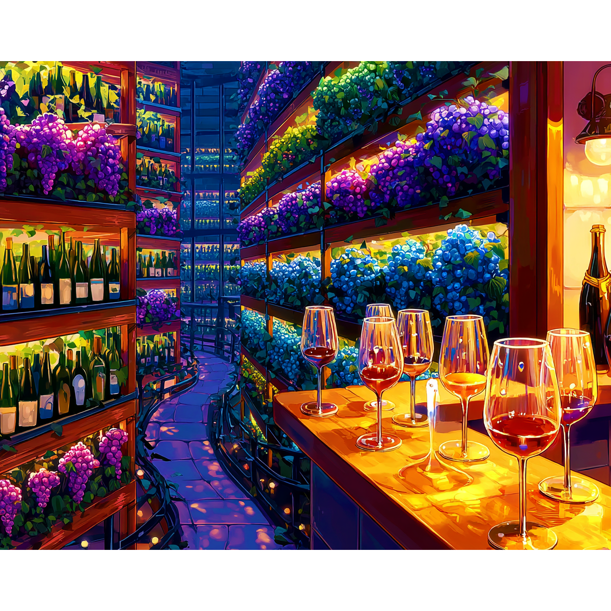 Glowing Grapes