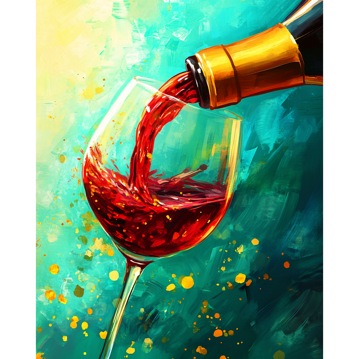 Golden Wine Flow