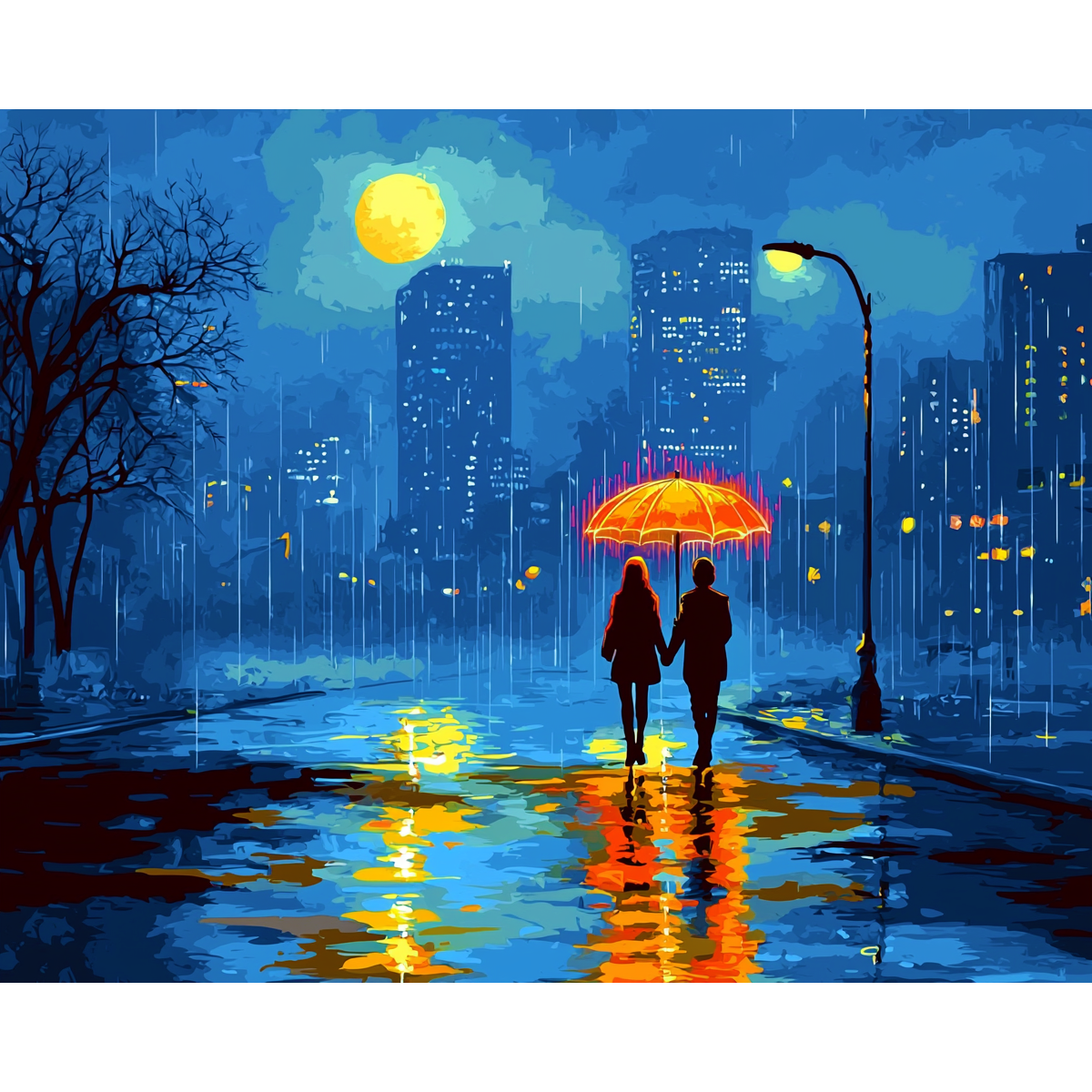 Rainy Cityscape
