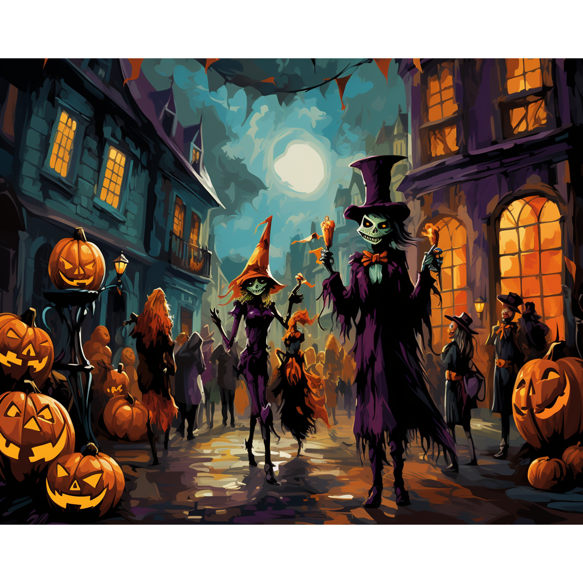 Värviline Halloweeni vaatemäng